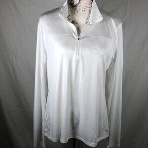 18Birdies Performance Quarter-Zip Top – Luxe Minimalist Active Layer (L)